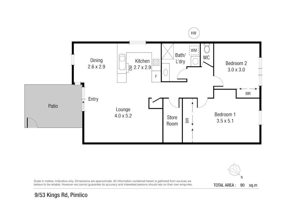 9/53-55 Kings Road, Hyde Park, QLD, 4812 - Floorplan 1