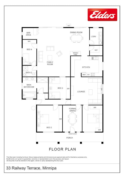 33 Railway Terrace, Minnipa, SA, 5654 - Floorplan 1