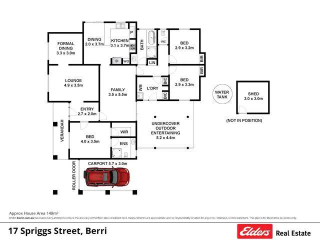 17 Spriggs Street, Berri, SA, 5343 - Floorplan 1