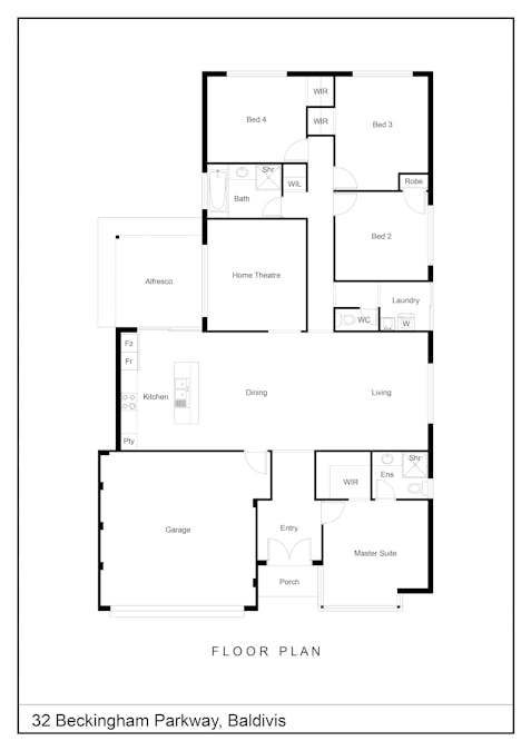 32 Beckingham Parkway, Baldivis, WA, 6171 - Floorplan 1