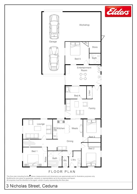 3 Nicholas Street, Ceduna, SA, 5690 - Floorplan 1