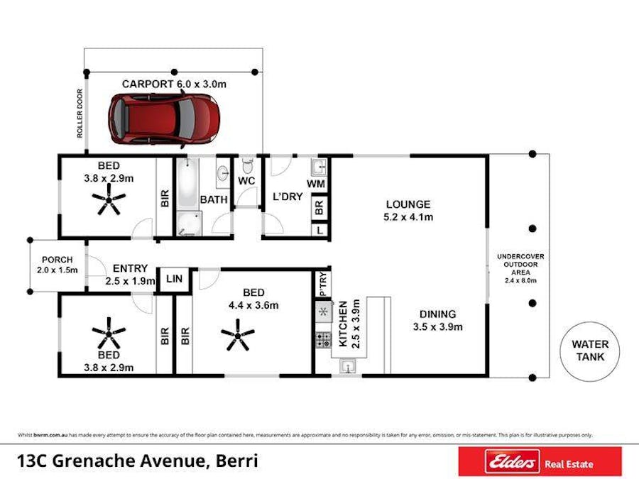 A, B & C/13 Grenache Avenue, Berri, SA, 5343 - Floorplan 1