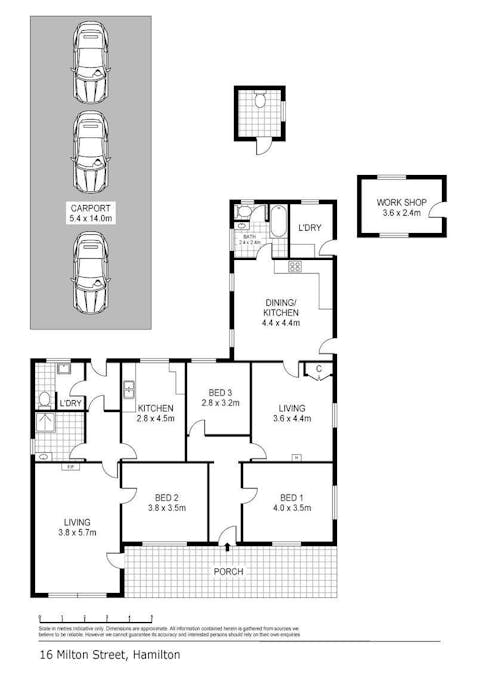 16 Milton Street, Hamilton, VIC, 3300 - Floorplan 1