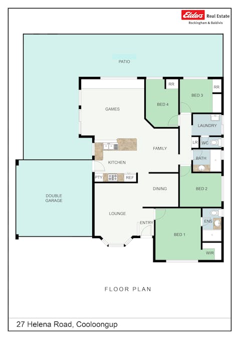 27 Helena Road, Cooloongup, WA, 6168 - Floorplan 1