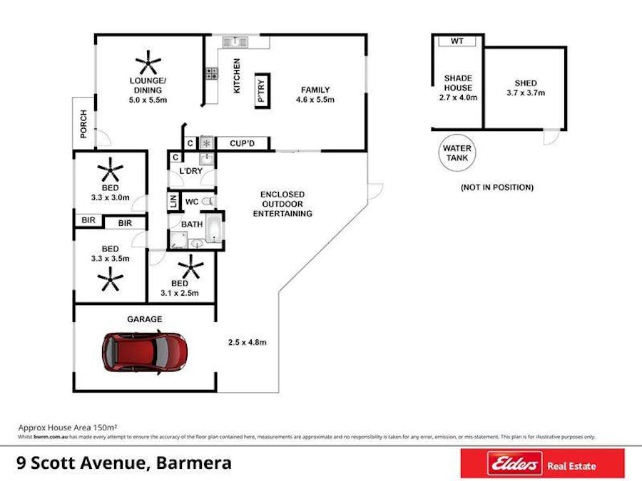 9 Scott Avenue, Barmera, SA, 5345 - Floorplan 1