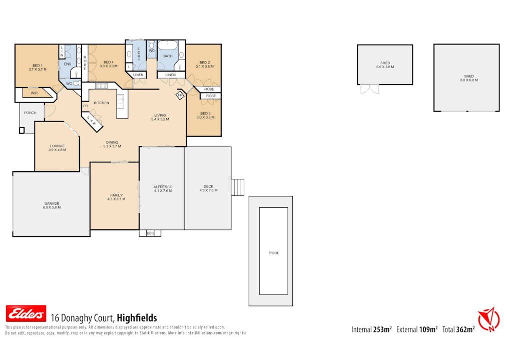 16 Donaghy Court, Highfields, QLD, 4352 - Floorplan 1