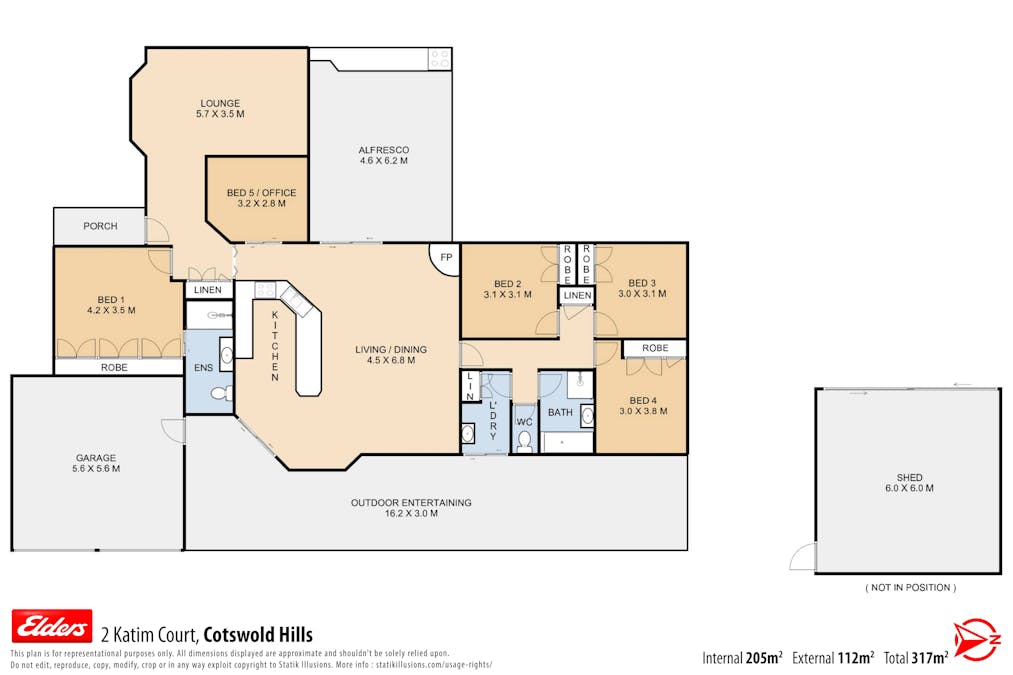 2 Katim Court, Cotswold Hills, QLD, 4350 - Floorplan 1