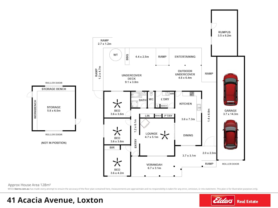 41 Acacia Avenue, Loxton, SA, 5333 - Floorplan 1