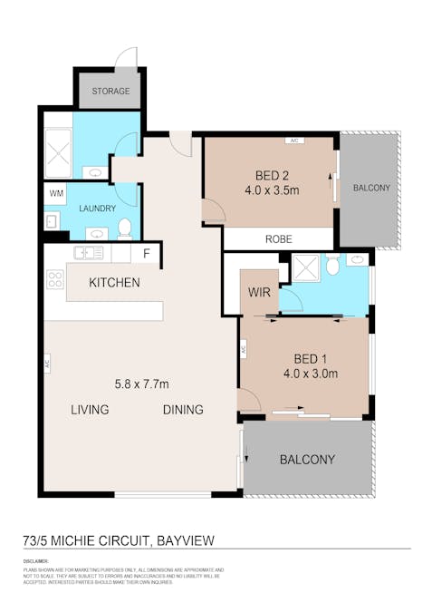 73/5 Michie Court, Bayview, NT, 0820 - Floorplan 1