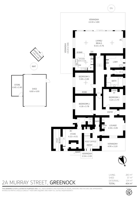 2a Murray Street, Greenock, SA, 5360 - Floorplan 1