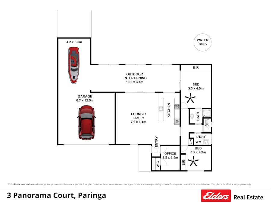 3 Panorama Court, Paringa, SA, 5340 - Floorplan 1