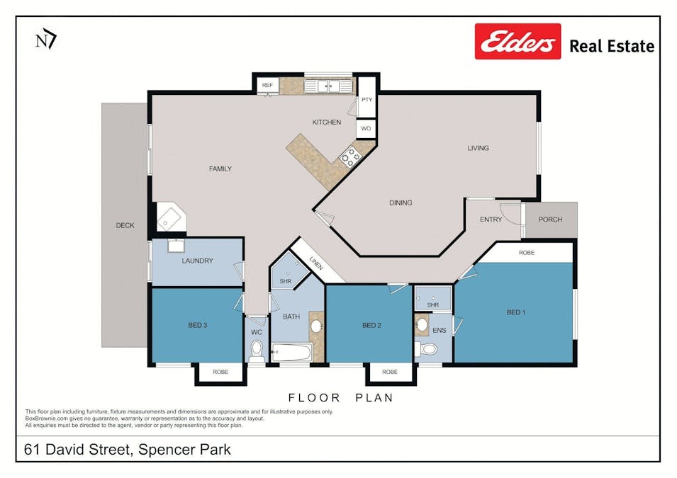 61 David Street, Spencer Park, WA, 6330 - Floorplan 1