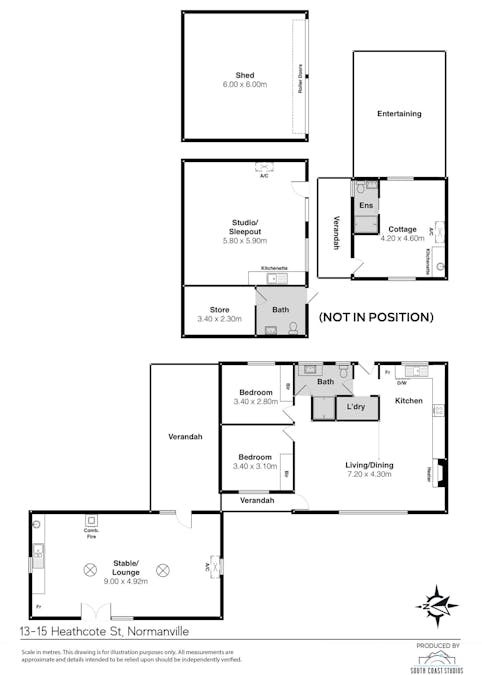 13-15 Heathcote Street, Normanville, SA, 5204 - Floorplan 1