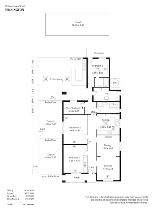 27 Stonehaven Street, Pennington, SA, 5013 - Floorplan 1