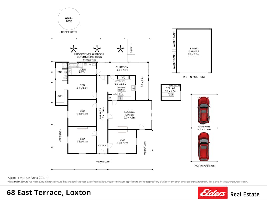 68 East Terrace, Loxton, SA, 5333 - Floorplan 1