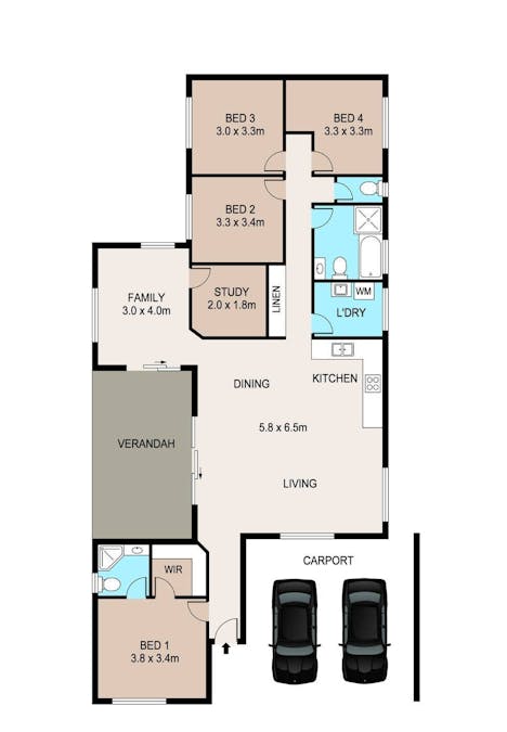 9 Alexandra Court, Durack, NT, 0830 - Floorplan 1