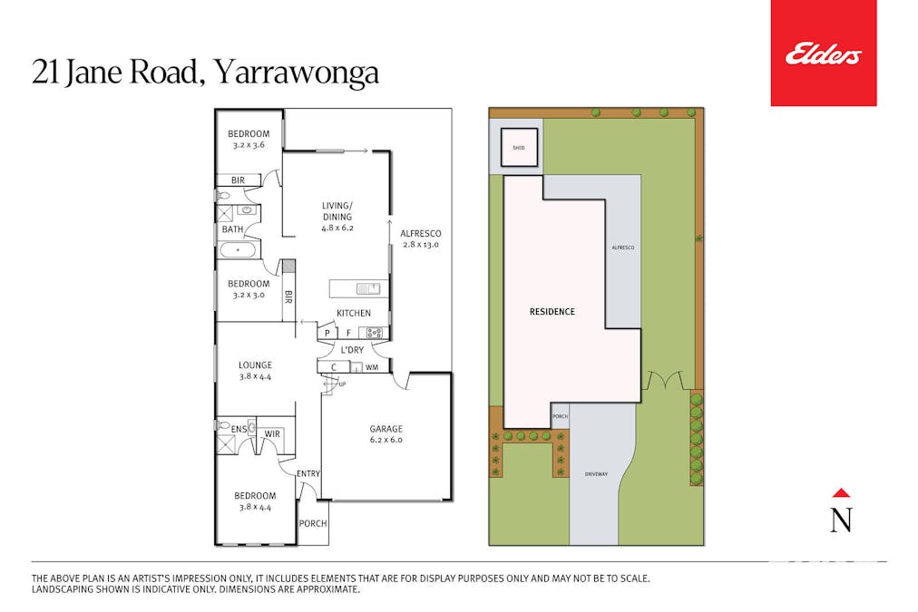 21 Jane Road, Yarrawonga, VIC, 3730 - Floorplan 1