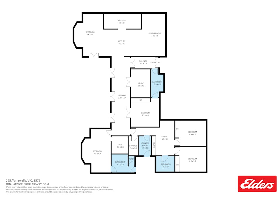 298 Yarrawalla West Road, Yarrawalla, VIC, 3575 - Floorplan 1