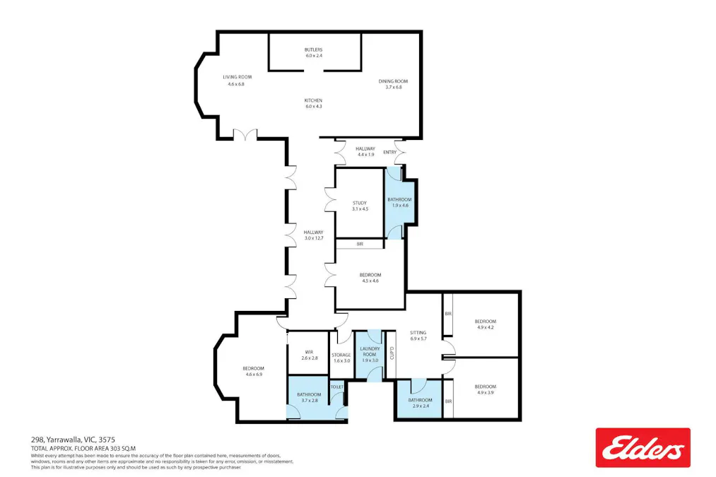 298 Yarrawalla West Road, Yarrawalla, VIC, 3575 - Floorplan 1