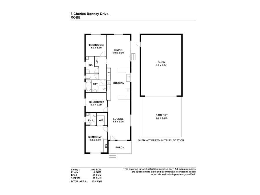 8 Charles Bonney Drive, Robe, SA, 5276 - Floorplan 1