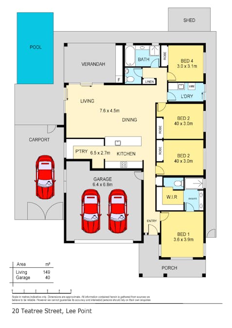 20 Teatree Street, Lee Point, NT, 0810 - Floorplan 1
