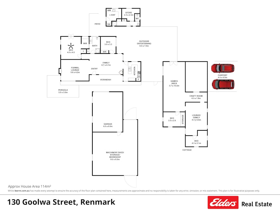 130 Goolwa Street, Renmark, SA, 5341 - Floorplan 1