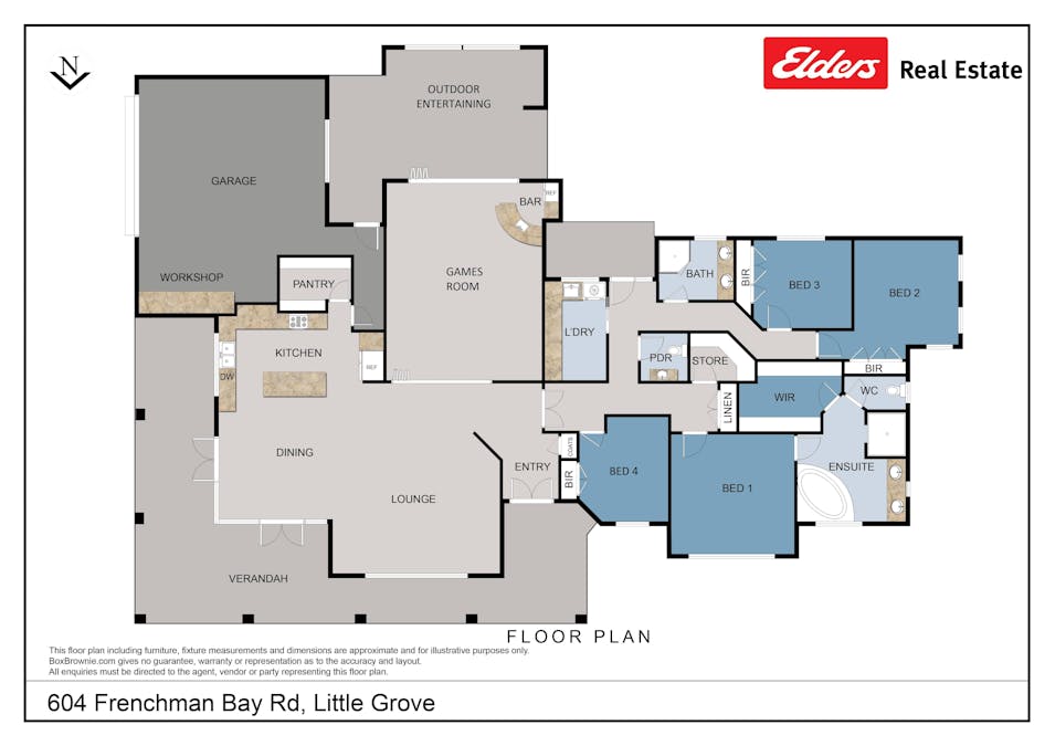 604 Frenchman Bay Road, Little Grove, WA, 6330 - Floorplan 1