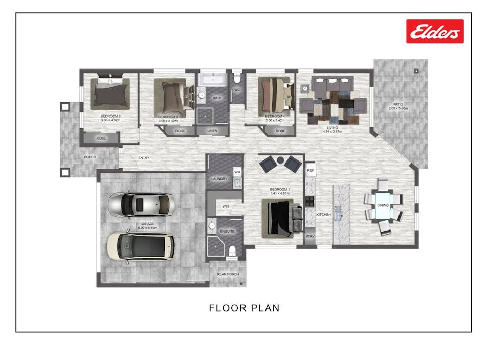 28 Woodward Avenue, Calliope, QLD, 4680 - Floorplan 1