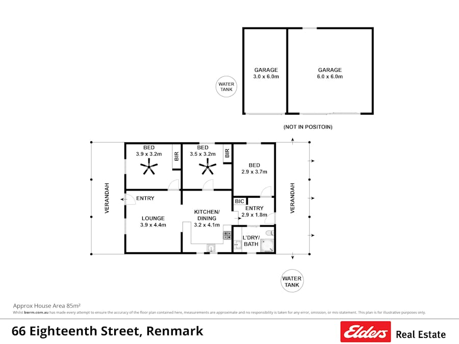 66    Eighteenth Street, Renmark, SA, 5341 - Floorplan 1