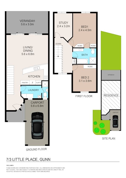 7/3 Little Place, Gunn, NT, 0832 - Floorplan 1
