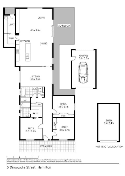 5 Dinwoodie Street, Hamilton, VIC, 3300 - Floorplan 1