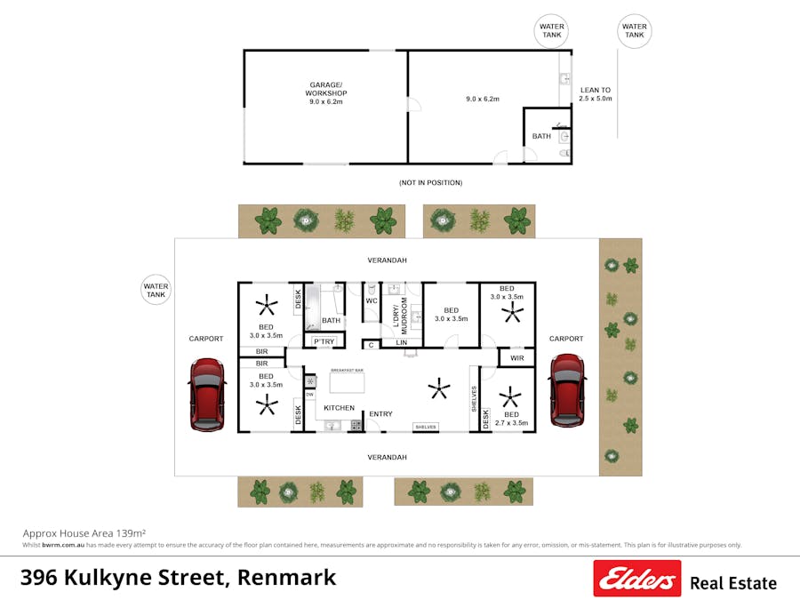 396        Kulkyne Street, Renmark, SA, 5341 - Floorplan 1