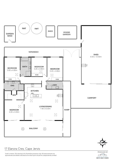 17 Elanora Crescent, Cape Jervis, SA, 5204 - Floorplan 1