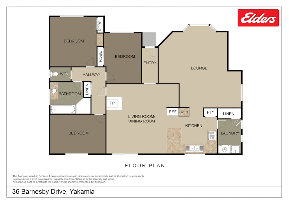 36 Barnesby Drive, Yakamia, WA, 6330 - Floorplan 1
