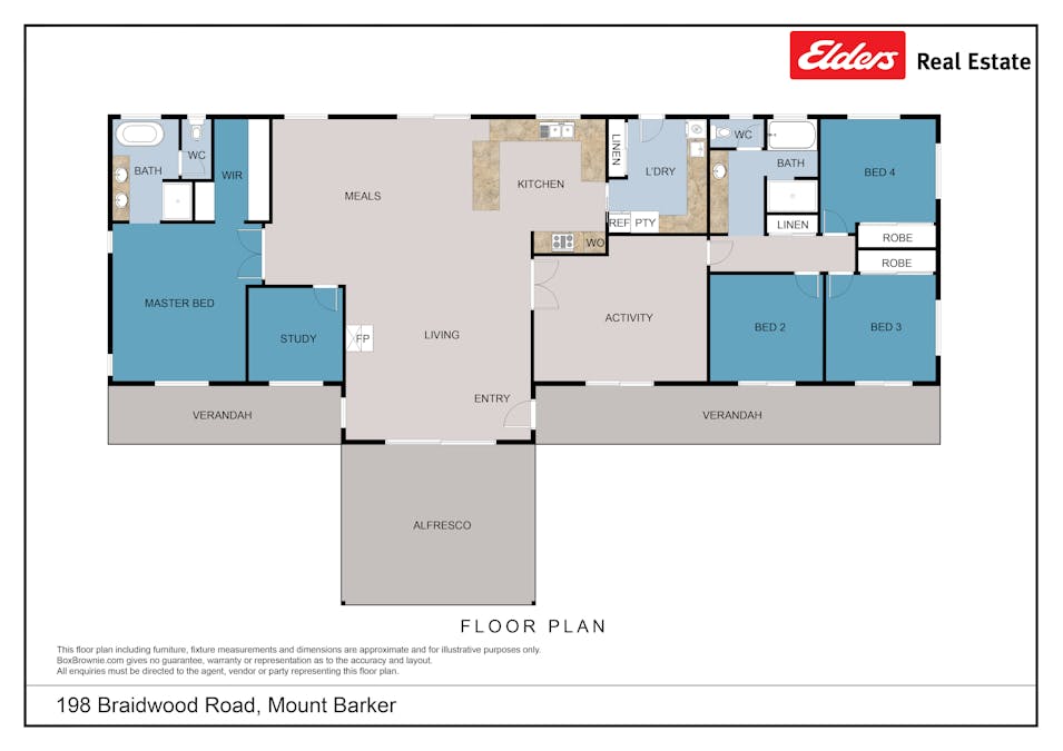 198 Braidwood Road, Mount Barker, WA, 6324 - Floorplan 1