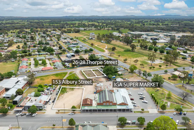 153 Albury Street & 26-28 Thorpe Street — photo from Elders Real Estate Holbrook