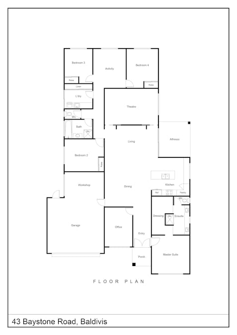 43 Baystone Road, Baldivis, WA, 6171 - Floorplan 1