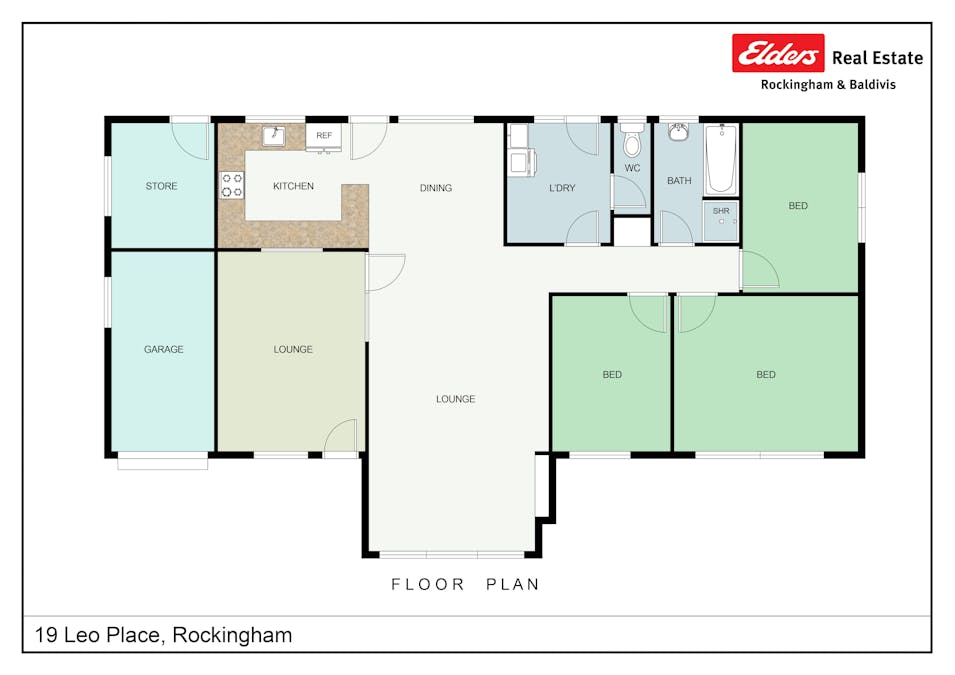19 Leo Place, Rockingham, WA, 6168 - Floorplan 1