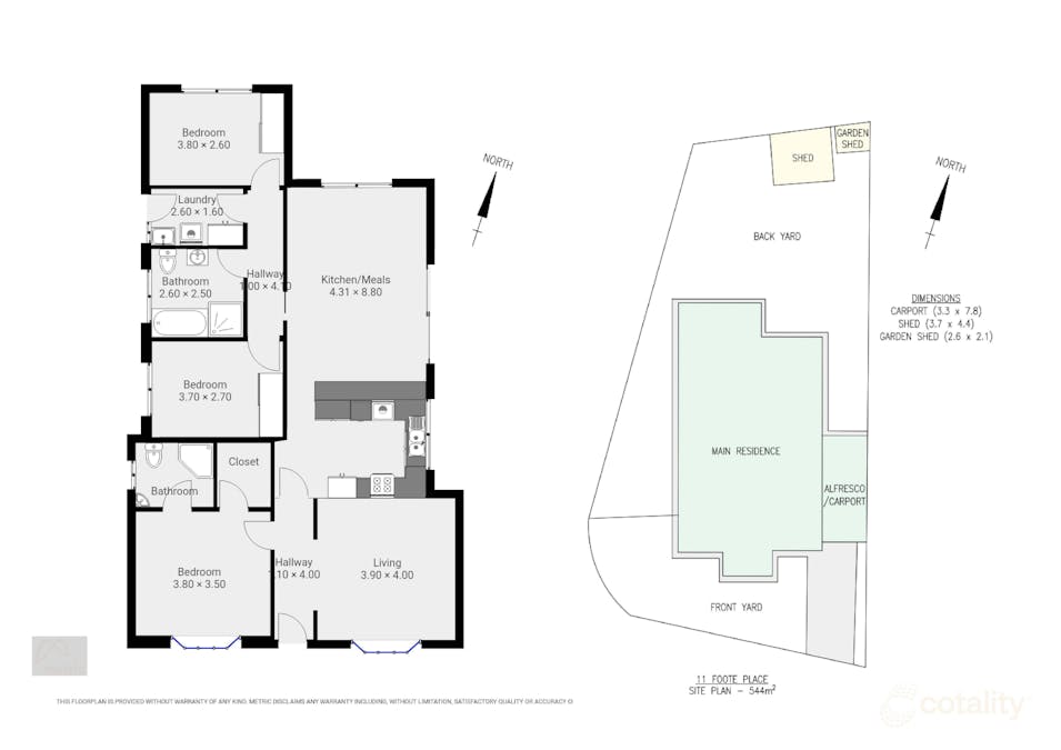 11 Foote Place, Whyalla Stuart, SA, 5608 - Floorplan 1