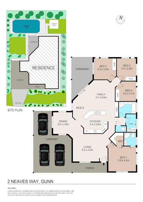 2 Neaves Way, Gunn, NT, 0832 - Floorplan 1