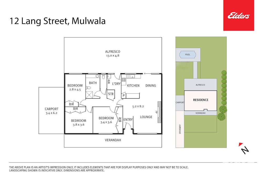12 Lang Street, Mulwala, NSW, 2647 - Floorplan 1