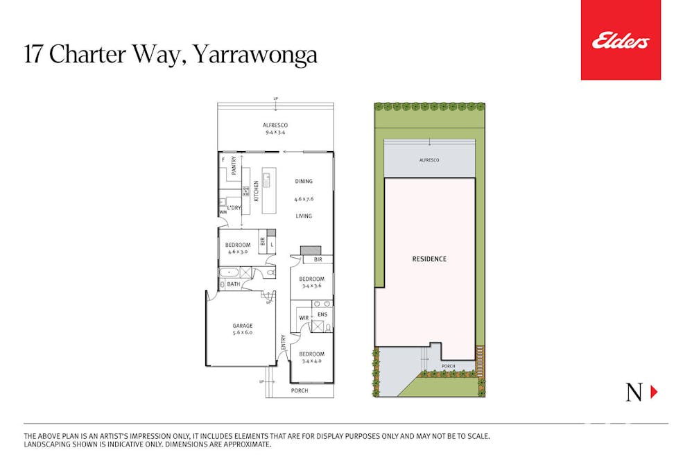 17 Charter Way, Yarrawonga, VIC, 3730 - Floorplan 1