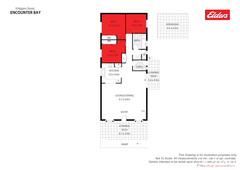 9 Higgins Street, Encounter Bay, SA, 5211 - Floorplan 1