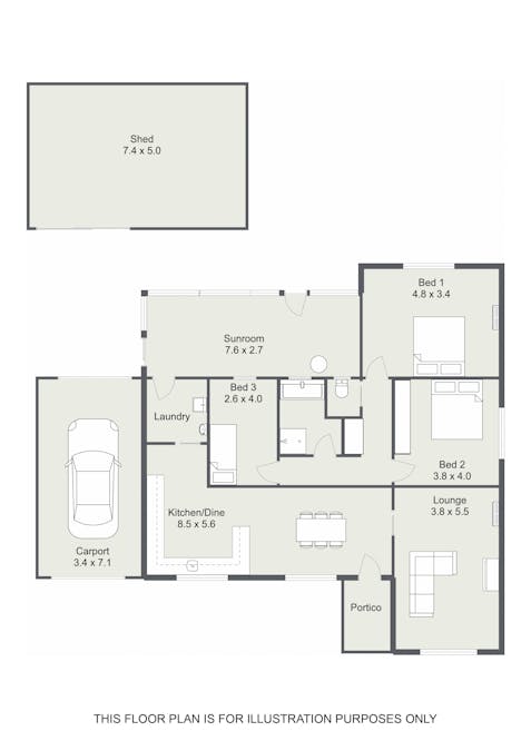 23 Aitchison Avenue, Naracoorte, SA, 5271 - Floorplan 1