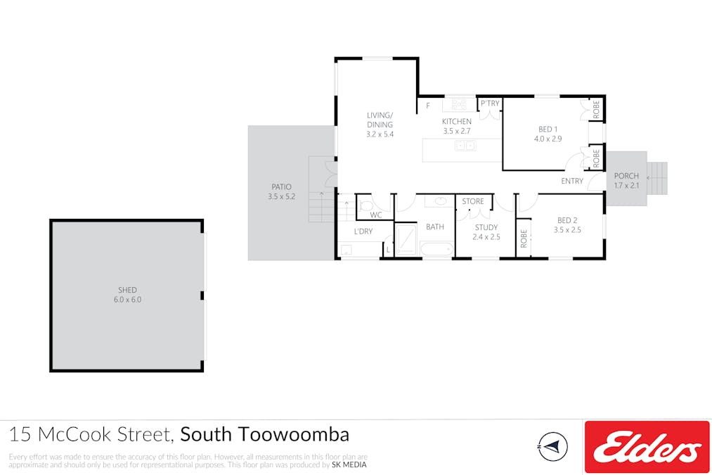 15 McCook Street, South Toowoomba, QLD, 4350 - Floorplan 1