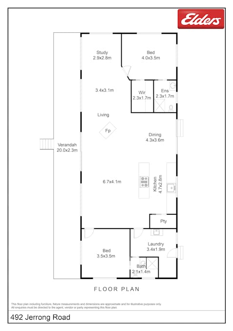 492 Jerrong Road, Wiarborough, NSW, 2580 - Floorplan 1