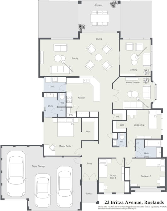 23 Britza Avenue, Roelands, WA, 6226 - Floorplan 1