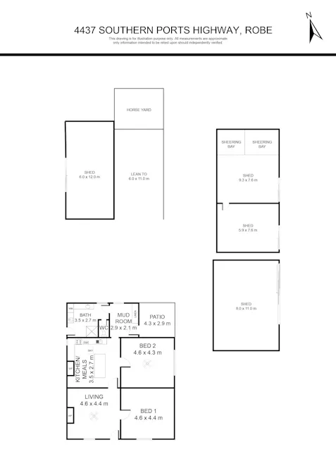 4437 Southern Ports Highway, Robe, SA, 5276 - Floorplan 1