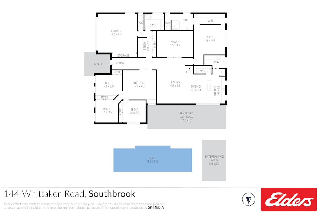 144 Whittaker Road, Southbrook, QLD, 4363 - Floorplan 1