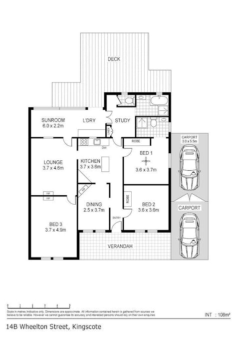14b Wheelton Street, Kingscote, SA, 5223 - Floorplan 1